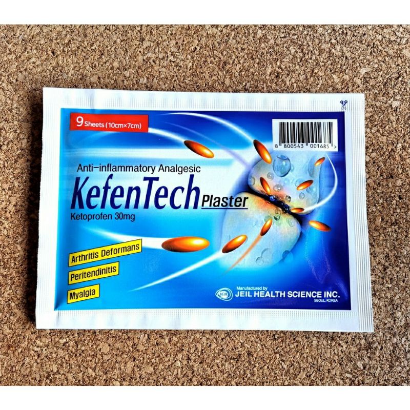 KefenTech Plaster Ketoprofen 30mg (9/8 Sheets) พลาสเตอร์บรรเทาอาการปวดข้อ