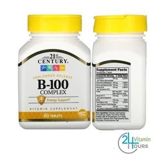 [พร้อมส่ง ] 21st Century , วิตามินบีรวม B-Complex, B-6, B-12, B-50 Complex , B-100 Complex, Stress B
