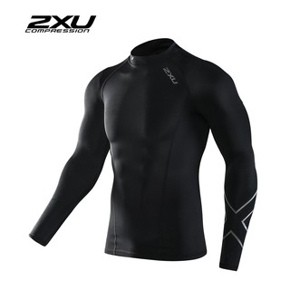 ZXU Men Long Sleeve Compression Black/Black