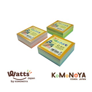 Komonoya กระดาษโน้ตสีขนาด 8.5x8.5 cm จำนวน 400แผ่น