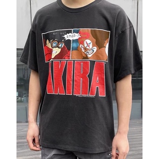 เสื้อยืดสีขาว❤พร้อมส่ง❤เสื้อยืดแขนสั้นลําลอง ผ้าฝ้าย พิมพ์ลาย Akira Akira Bright Warrior สไตล์วินเทจ เรโทร พลัสไซซ์S-4XL