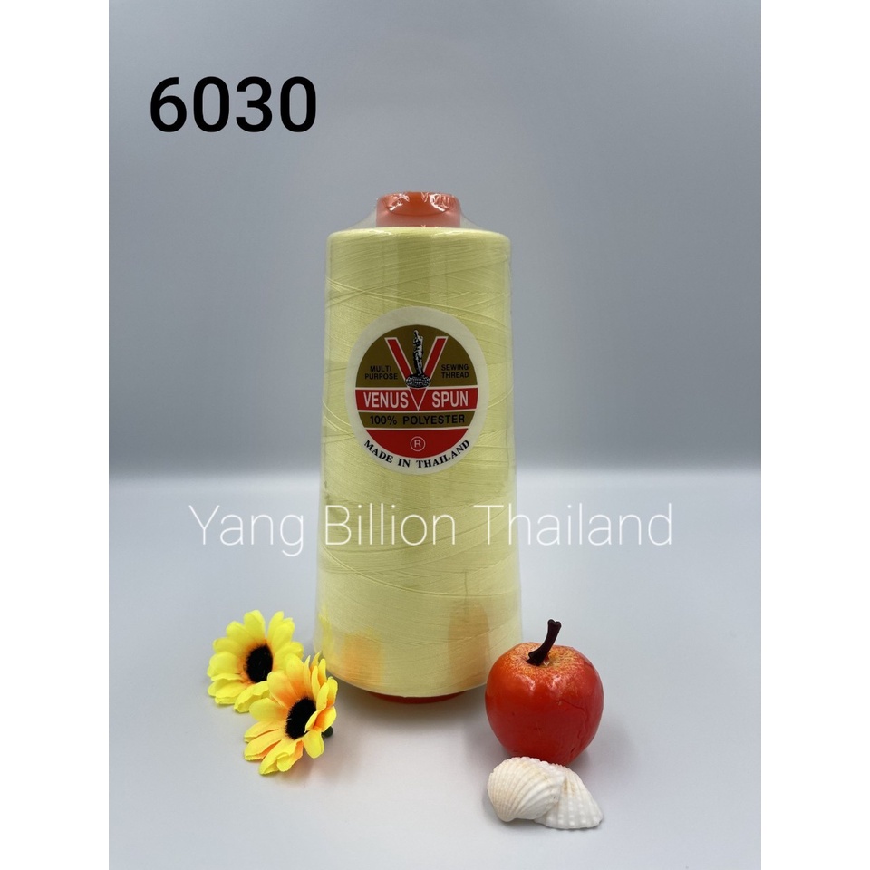 ด้ายเย็บผ้าวีนัส ด้ายหลอดใหญ่ ด้ายCMPเบอร์ 60  30/2 แกนส้ม 270g Venus sewing thread (Part1)