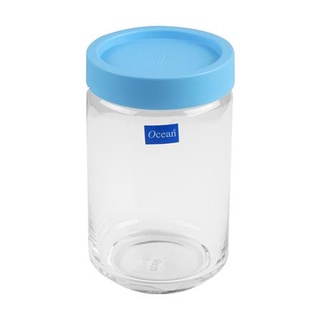 FREE HOME ขวดโหลแก้วฝาดึง OCEAN POP JAR 0.75 ลิตร สีฟ้า ขวดโหล โหลใส่เครื่องปรุง