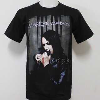 เสื้อวง MARILYN MANSON เสื้อยืด เสื้อ มาริลีน แมนสัน S115 Size ยุโรป