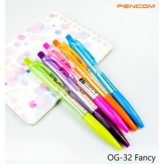Pencom OG32-Fancy ปากกาหมึกน้ำมันแบบกด (รับใบเสร็จรบกวนแจ้งในหมายเหตุ)