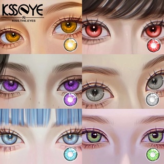 Ksseye คอนแทคเลนส์คอสเพลย์ คอนแทคเลนส์สี สวมใส่ประจําปี คอนแทคเลนส์ คอนแทคเลนส์ฮาโลวีน 2 ชิ้น/คู่