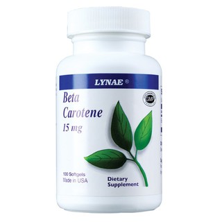 LYNAE Beta Carotene 15 mg Vitamin USA 100 เม็ด x 1 ขวด