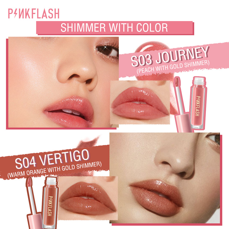 Pinkflash Ohmygloss Hot Lip Gloss Makeup ลิปกลอส ให้ความชุ่มชื้น #8