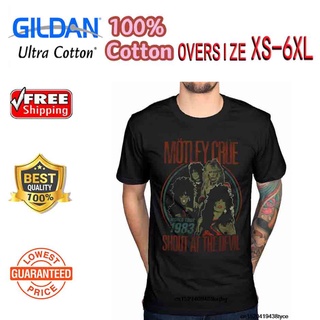 Newjintaoli[Xs-6Xl] เสื้อยืดผ้าฝ้าย 100% พิมพ์ลาย Motley Crue World Tour All Bad Thing Devil Alice Cooper ขนาดใหญ่สําหรั