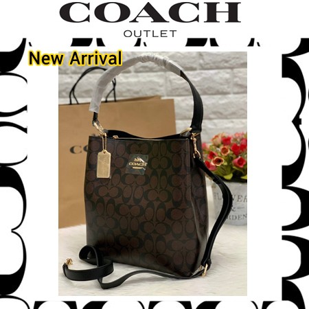 COACH | TOWN BUCKET BAG IN SIGNATURE CANVAS ((91512))