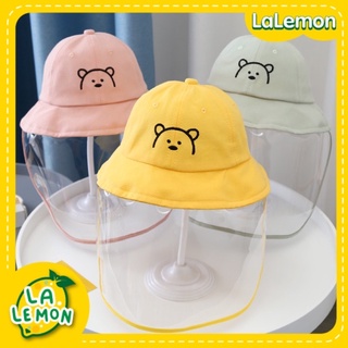 Lalemon หมวกปีกกันไวรัส สำหรับเด็ก 0-2 ปี สินค้าพร้อมส่ง เฟสชิลถอดออกได้ ขนาด 46 cm ,48 cm, 50 cm