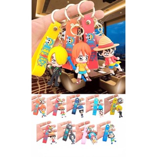 One Piece hard silicone keychain