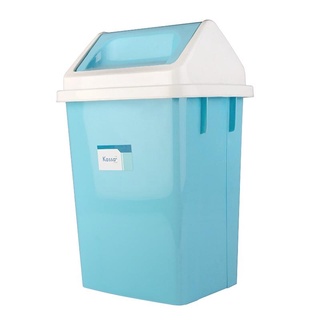 ถังขยะเหลี่ยม รุ่น TWD1143 ขนาด 9 ลิตร สีฟ้า ถังขยะ Square Trash Can TWD1143 Size 9 Liters Blue