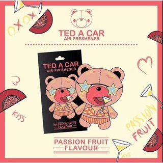 TED A CAR กลิ่นPassion fruit เสาวรส : แผ่นน้ำหอมปรับอากาศ🐻สุดฮิต