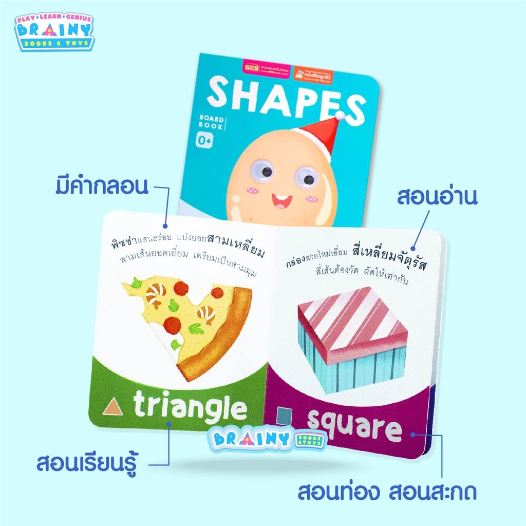 หนังสือบอร์ดบุ๊คของหนู 7เล่ม(ซื้อแยกเล่มได้) หนังสือเด็กแรกเกิด กระดาษแข็งหนา ฉีกไม่ขาด boardbook thumbnail 6