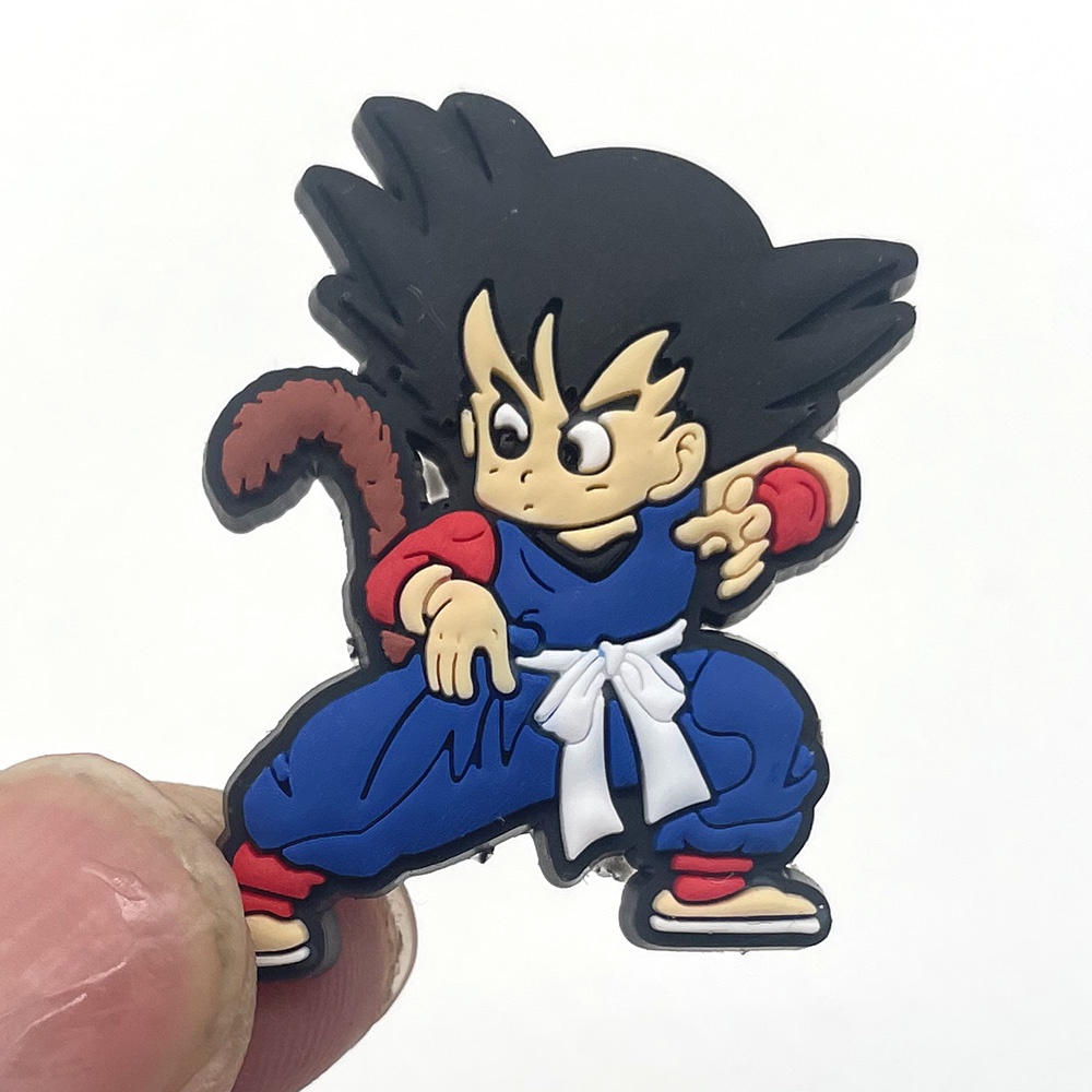 CROCS อุปกรณ์เสริมรองเท้าแตะ Pvc ลายการ์ตูน Dragon Ball 1 ชิ้นสําหรับตกแต่งรองเท้า Jibbitz
