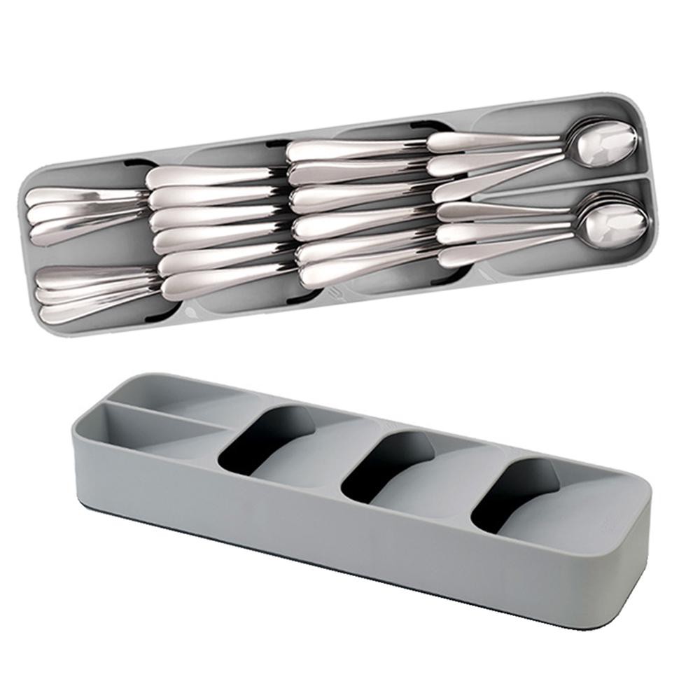 Tray Storage Cutlery Drawer Organiser Kitchen Utensil Holder