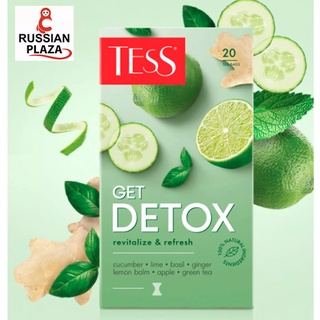 ชาเขียว TESS DETOX ชาเขียวคุณภาพดีจากผู้ผลิตแบรนด์ดังของรัสเซีย ขนาดบรรจุ 20 ซอง