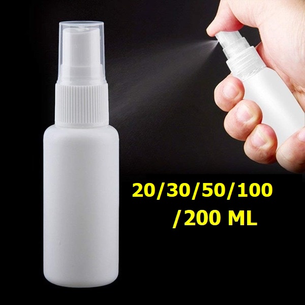 ขวดสเปย์ 20 30 50 100 200ML ขวดเสปรย์แอลกฮอล์ ขวดสเปรย์พลาสติก ขวดสเปรย์สีขาว คุณภาพดี ราคาถูก
