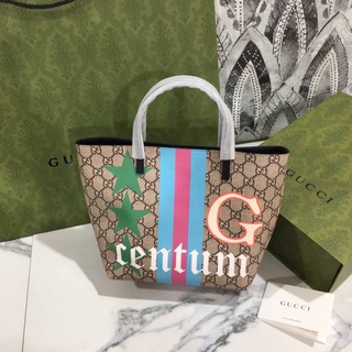 กระเป๋าถือ กุชชี่ Centum Tote Bag งานสวยลายมาเต็ม ขนาด 11x8 นิ้วค่ะ มาพร้อมกล่อง Full Set Box ถ่ายสดจากสินค้าจริง