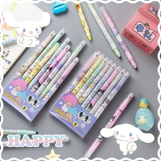 ปากกาไฮไลท์ลบได้ Sanrio Character  กล่องนึงมี 8 สี