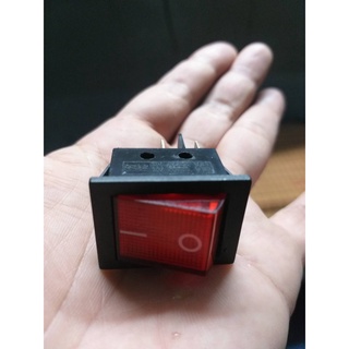 สวิตช์เปิด/ปิด สวิตช์กระดก ไฟบ้าน  250V/15A 125V/20A  4ขา, 4 Pins Rocker Switch ON OFF AC Power