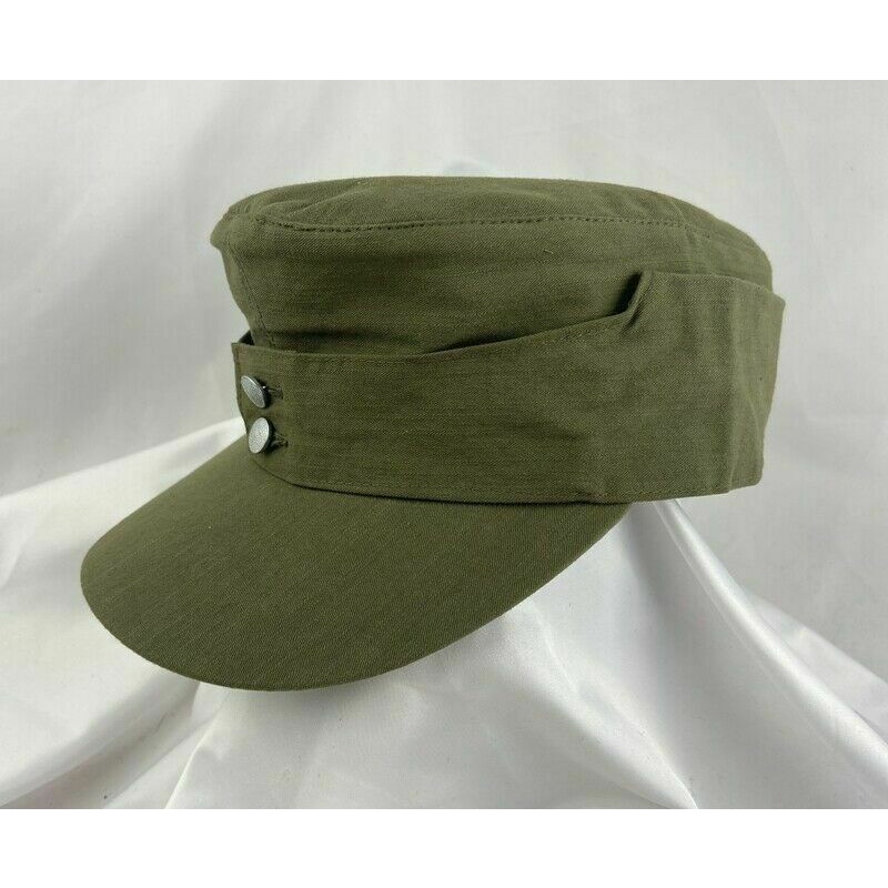 WW2 WWII GERMAN ARMY AFRIKA KORPS SUMMER PANZER M43 FIELD COTTON HAT ...