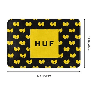 Huf Logo (2) พรมเช็ดเท้า กันลื่น ดูดซับน้ํา แห้งเร็ว สําหรับห้องน้ํา ห้องครัว ทางเข้า