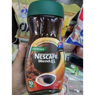 เนสกาแฟ เอสเพรสโซ เบลนด์ 43 ขนาด 250g Nescafe Espresso Blend 43( Instant Coffee Dark Roast 10)  250g Product of Australi