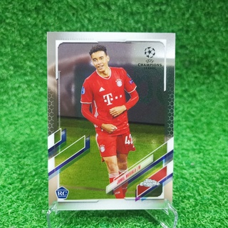 ขาย การ์ด Topps Chrome Uefa Champions League UCL 2020-21 Jamal Musiala Base Bayern Muchen การ์ดฟุตบอล การ์ดนักฟุตบอล