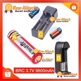 New Alitech UltraFire 3.7V 9800mAh ถ่านชาร์จ แท่นชาร์ต ถ่านชาร์ต 18650