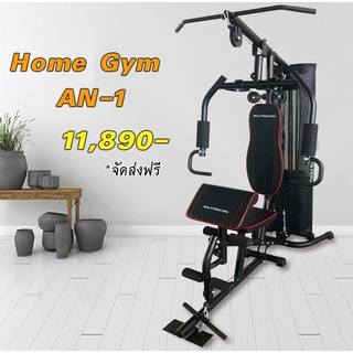 Home Gym AN-1 โฮมยิม 1 สถานี สีดำ ***รุ่นเหล็กหนา แข็งแรงมาก