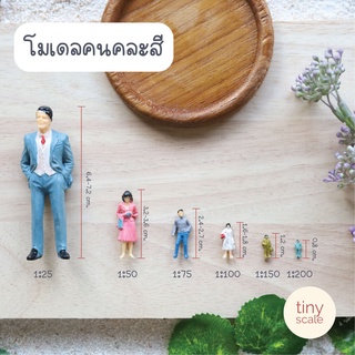 โมเดลคนคละสี โมเดลคนจิ๋ว เสกล 1:25/1:50/1:75/1:100/1:150/1:200