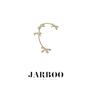 【JARBOO】ต่างหูแบบหนีบ ประดับโบว์ ไม่ต้องเจาะหู แฟชั่นสไตล์เกาหลี