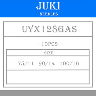 (10เล่ม)เข็มจักรลา UYx128GAS ยี่ห้อJUKI สำหรับจักรลาอุตสาหกรรม