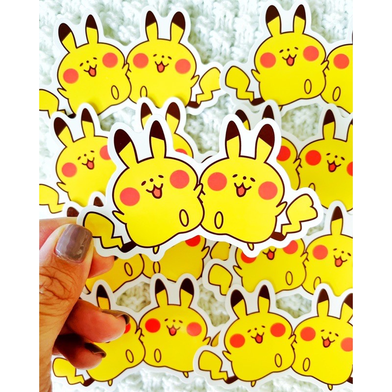 WATERPROOF Double Pikachu Pokemon Laptop/Luggage Sticker 945
