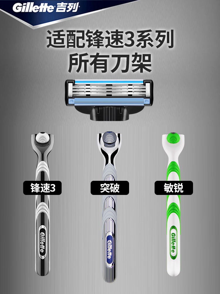 Free Shipping Gillette Speed3Blade Shaver Manual8Geely Wind Speed of ...