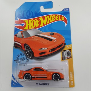 Hotwheels mazda rx7 สีส้ม