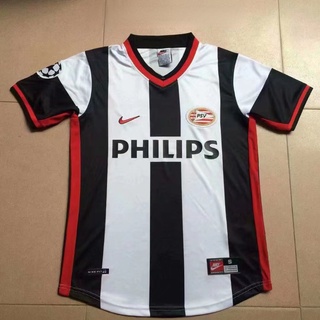 เสื้อกีฬาแขนสั้น ลายทีมชาติฟุตบอล PSV Away 1998 AAA คุณภาพสูง สไตล์เรโทร ไซซ์ S-XXL