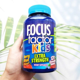 50% Sale!!! วิตามิน สำหรับเด็ก Kids with Choline &amp; Phosphatidylserine, Berry Blast flavor 120 Chewables (Focus Factor®)