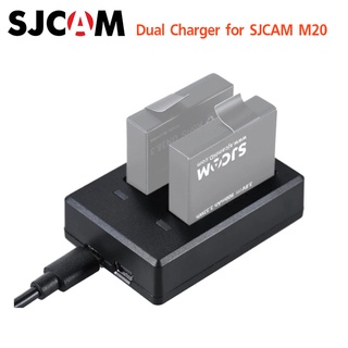 SJCAM DUAL-SLOT CHARGER FOR M20 แท่นชาร์จคู่ SJ M20 มีประกัน