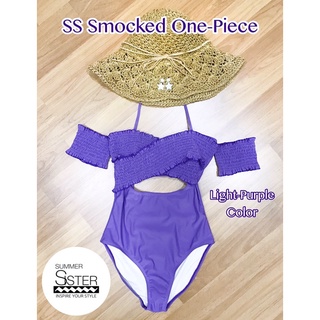 🔥SALE🔥💜💜💜 SS Smocked One Piece 💜💜💜 ชุดว่ายน้ำวันพีชสายเกา🇰🇷