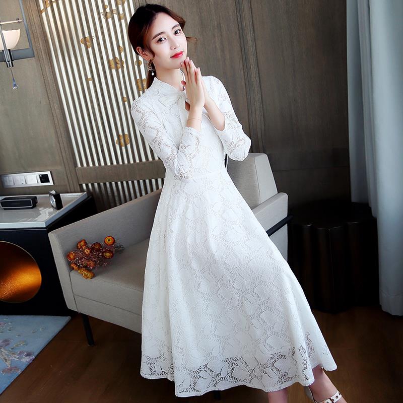 white long dress shopee