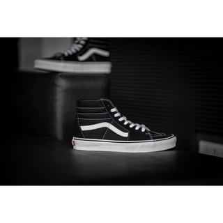 [ของแท้ ส่งฟรี จากไทย] VANS SK8-HI "BLACK/WHITE"