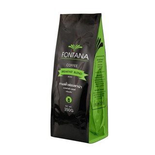 เมล็ดกาแฟคั่ว-บด Fontana Coffee Breakfast Blend (Ground) 250g