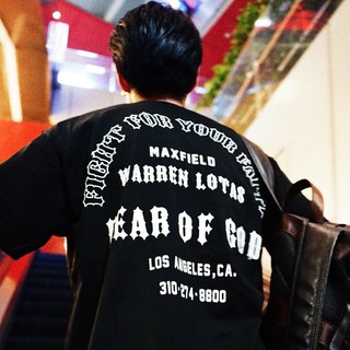 เสื้อยืดผ้าฝ้ายพิมพ์ลายแฟชั่นเสื้อยีด Fear of god Fight For Your Faith  New collection 2022 ของมาใหม่ (Rare Item)