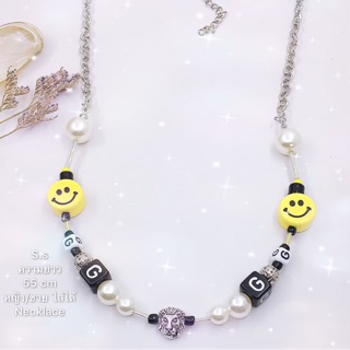 Choker โชคเกอร์ smiley😊😉😃✨สร้อยยิ้ม❤️ สร้อยคอดาราใส่ งานแบรนด์ สร้อยมุก สร้อยหอย