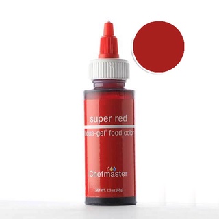 Chefmaster Color Super Red Liqua-Gel 2.3oz/5073 สีเจลผสมอาหาร สีแดงเข้ม