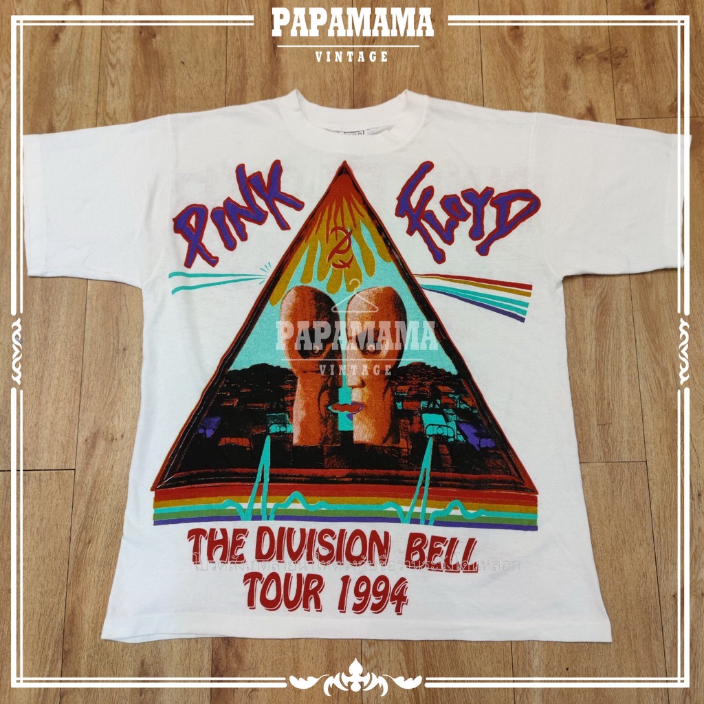 [ PINK FLOYD ] The Division Bell Tour 1994 พิงค์ฟลอยด์ เสื้อทัวร์ เสื้อวินเทจ papamama vintage shirt