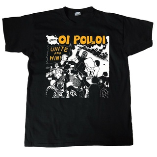 เสื้อยืดfashionเสื้อยืดแขนสั้นลําลอง ผ้าฝ้าย พิมพ์ลายอัลบั้ม Oi Polloi Unite And Win สไตล์คลาสสิก สําหรับผู้ชาย UI321T20